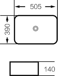 Grossman Раковина накладная Color 50.5 GR-4043BW черная – фотография-6